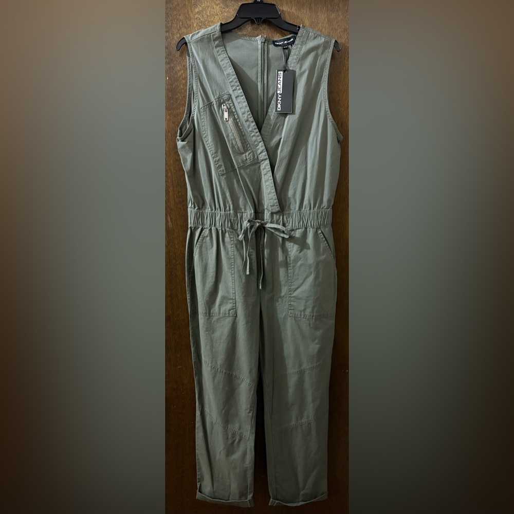 DKNY Olive Green Jumpsuit